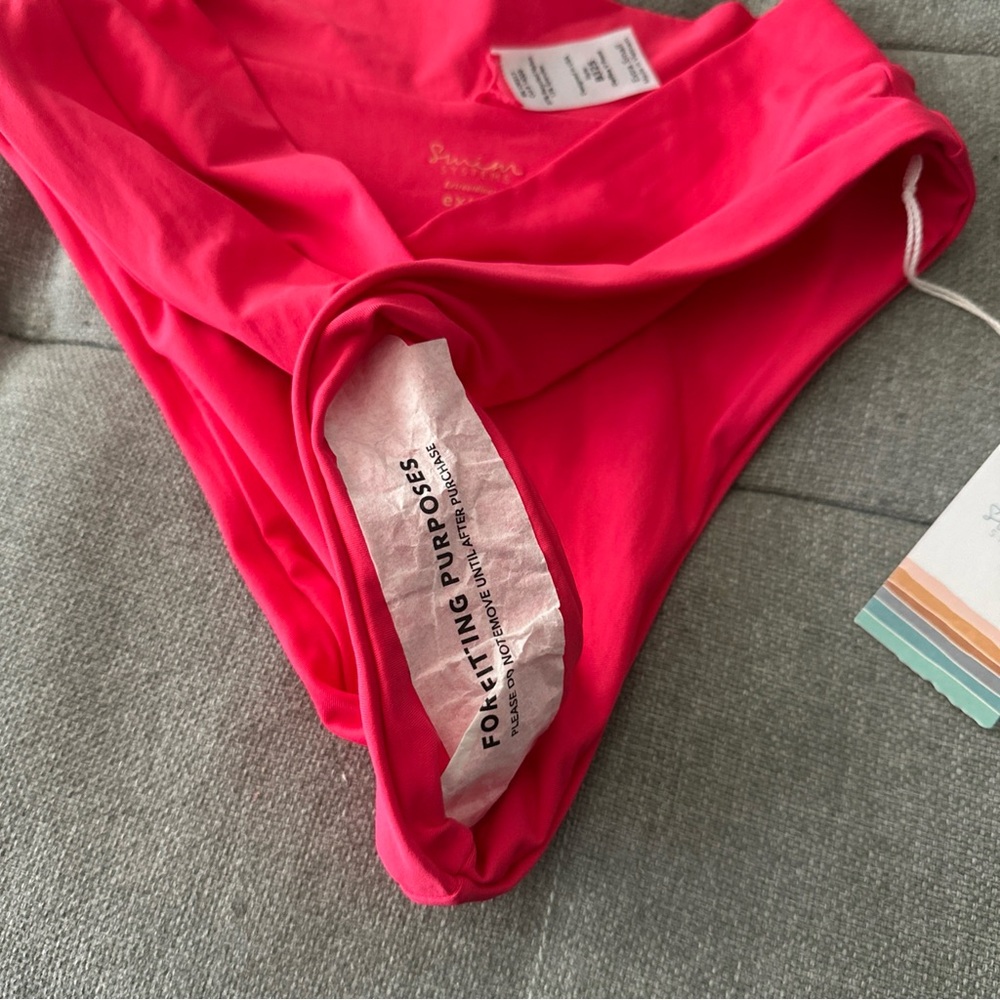 Swim Systems Bikini Bottom Delfina V-Front - B325 - Watermelon warm NEW SIZE XS - Picture 5 of 7